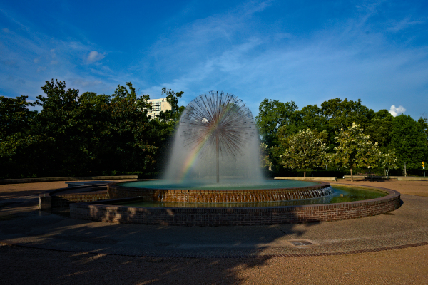 A fountain in Houston, Texas, USA.