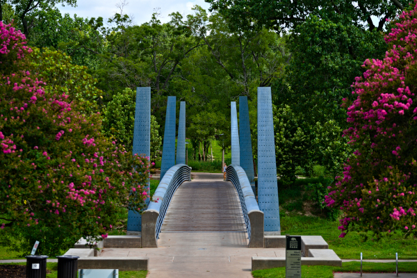 A bridge in Memorial Park, Houston, Texas, USA.